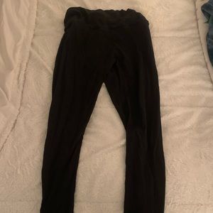 Black high rise leggings